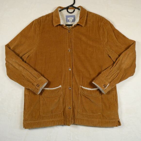 L.L. Bean Jackets & Blazers - LL Bean Comfort Corduroy Shearling Lined Barn Coat